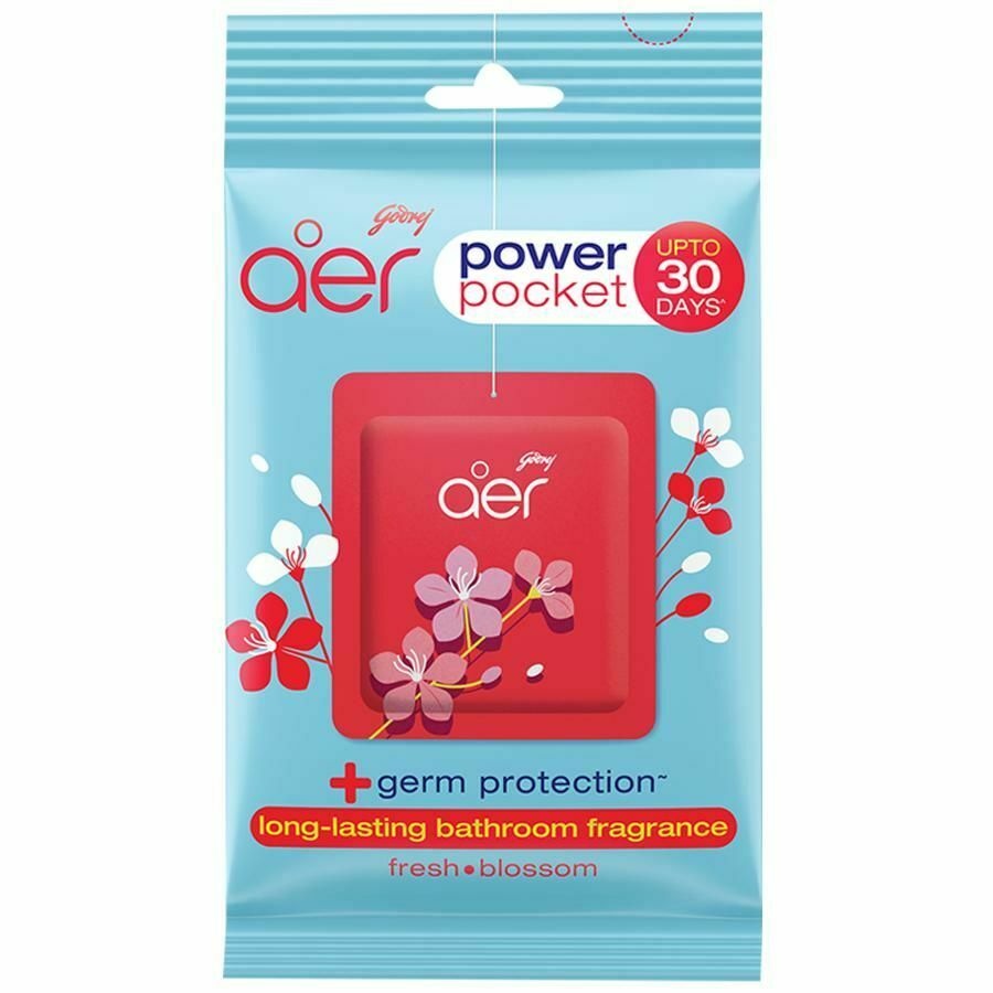 1 X Godrej Aer Power Pocket Fresh Blossom 10 G